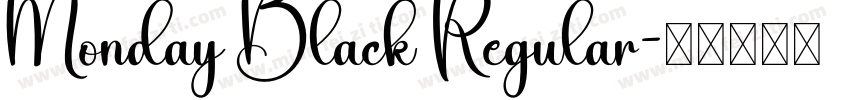 Monday Black Regular字体转换